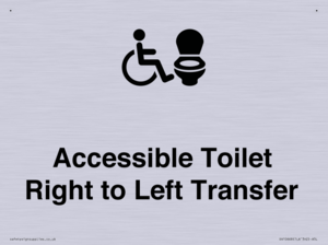 Accessible Toilet with Right to Left Transfer